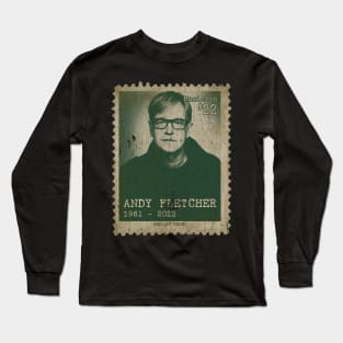 Engraved Vintage Style - Andy Fletcher Long Sleeve T-Shirt